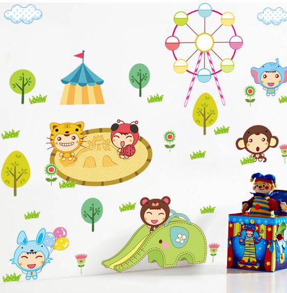 Decal công viên vui nhộn hiệu Zooyoo